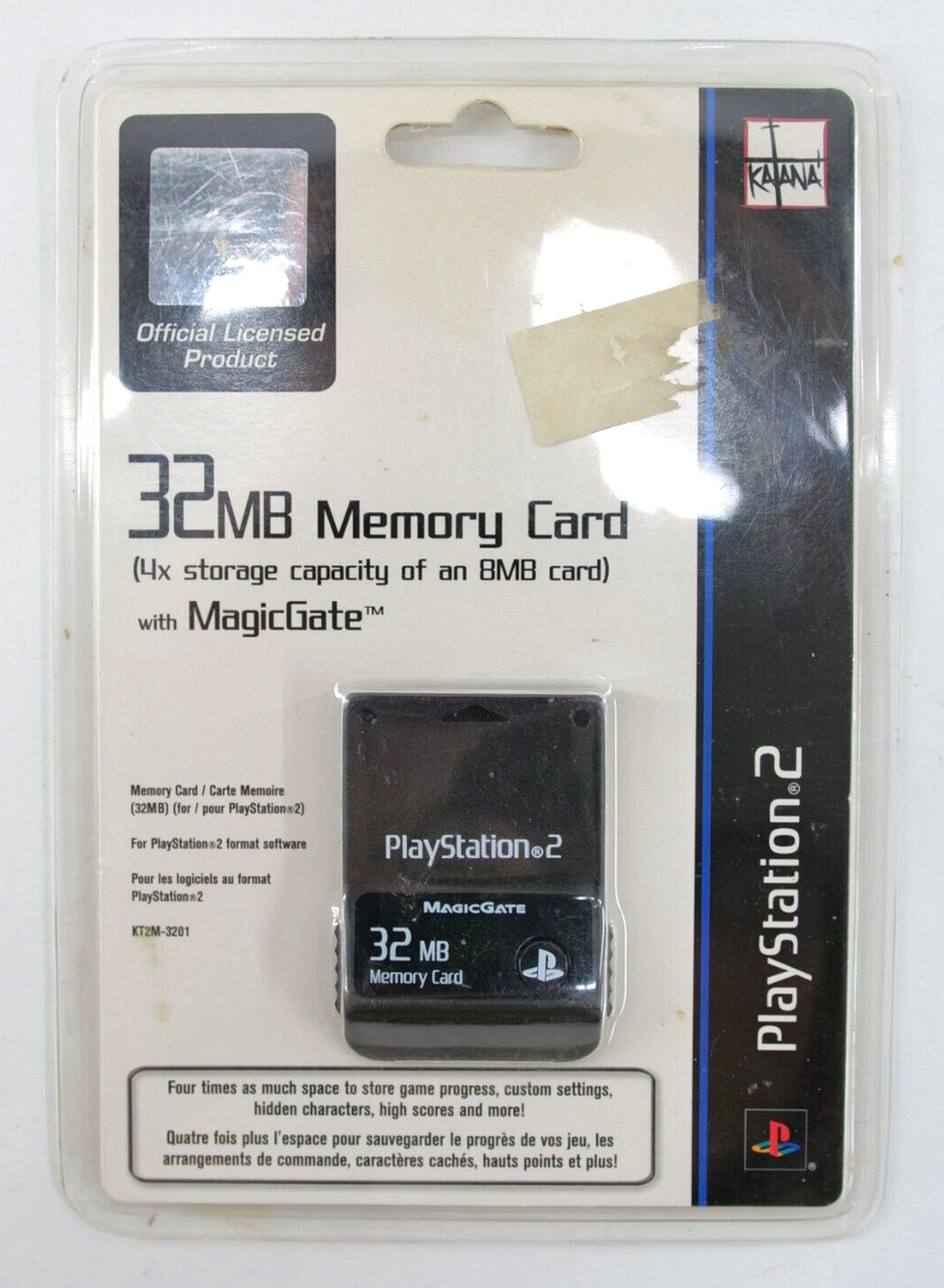PS2 32MB Memory Card‎ with MagicGate PS2 (Sony PlayStation 2) New Sealed KATANA